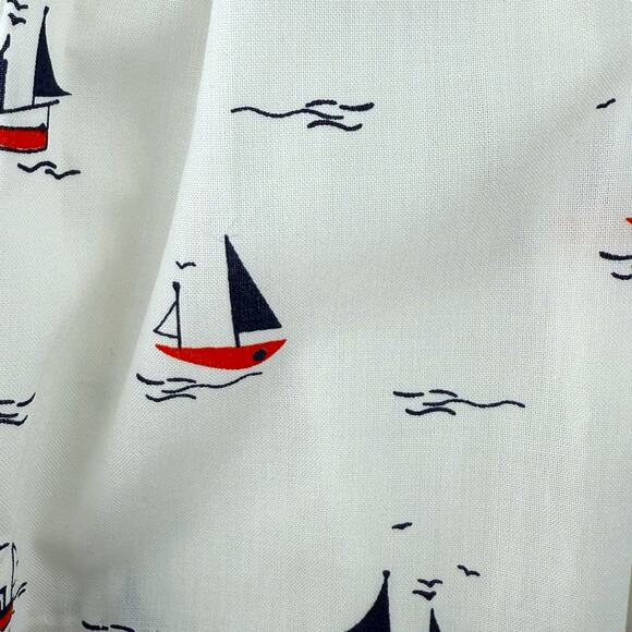 Edgehill Collection Smocked Bishop Dress Bloomers Set Sz 18 M Nautical Sail Boat - Picture 4 of 7